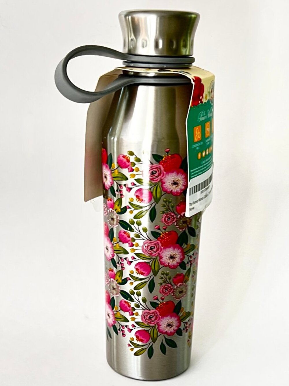 NWT 2017 Pioneer Woman Stainless Steel Water Bottle 18oz Floral Double Wal - Picture 3 of 4